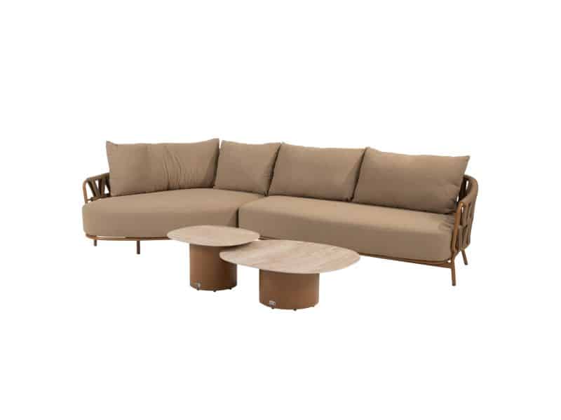 Sofie Biarritz chaise longue loungeset 4 delig keramiek amber 4 Seasons Outdoor