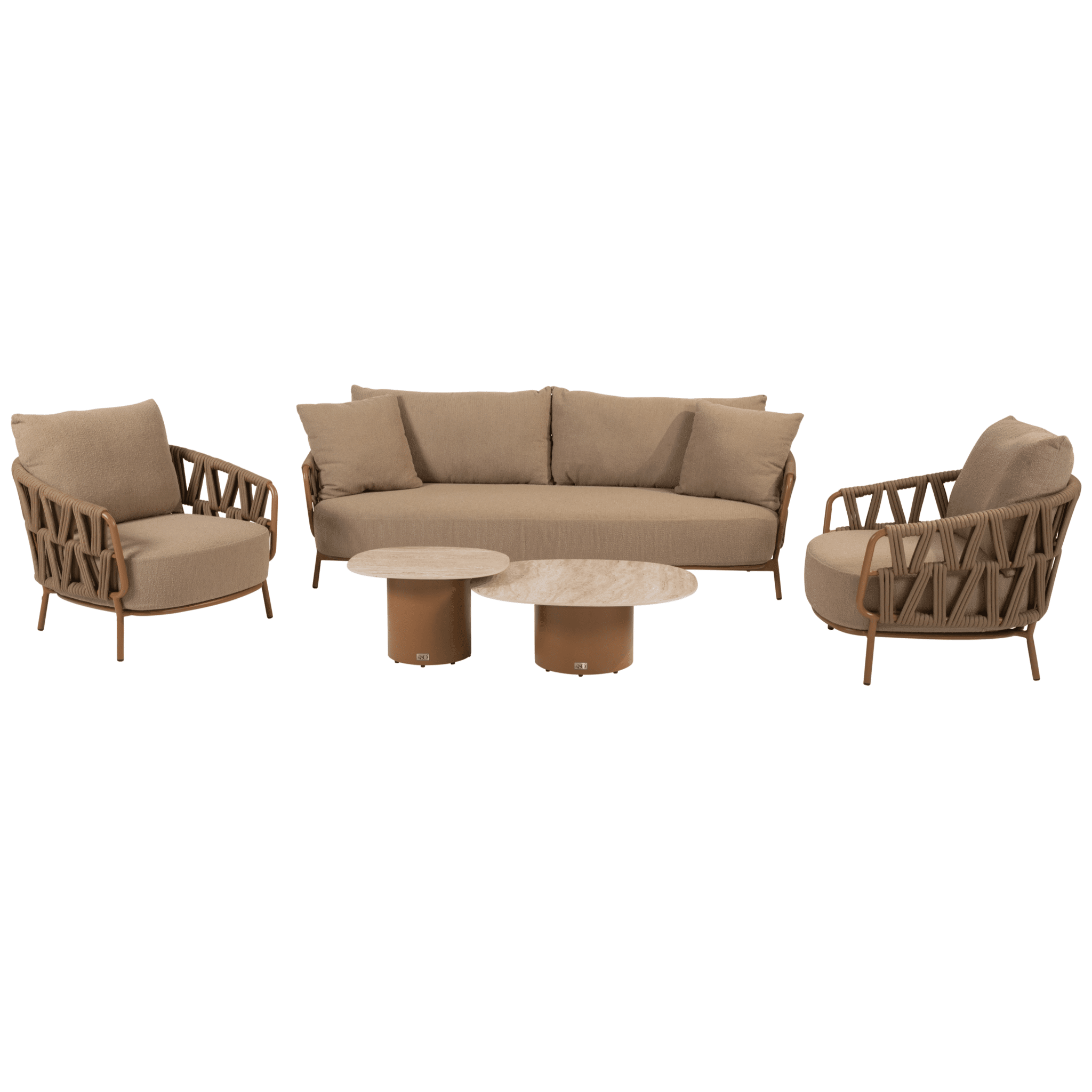 sofie biarritz stoel bank loungeset 5 delig amber 4 seasons outdoor
