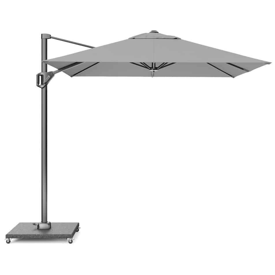 voyager t1 zweefparasol 250×250 cm lichtgrijs