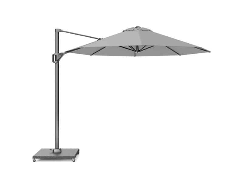 Voyager T1 zweefparasol 300 cm rond lichtgrijs