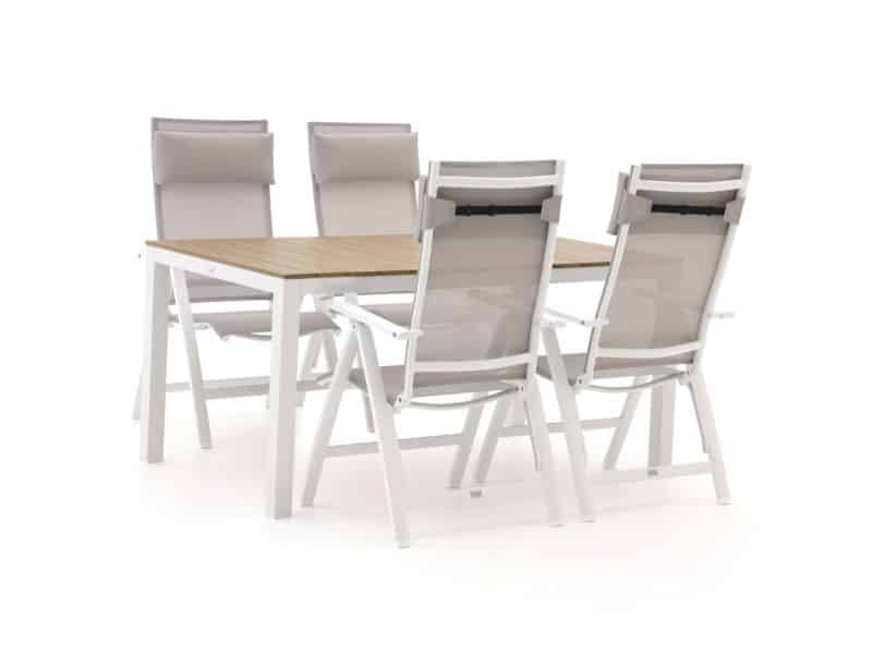 Bellagio Avenza/Fidenza 160cm dining tuinset 5-delig verstelbaar - Laagste prijsgarantie!