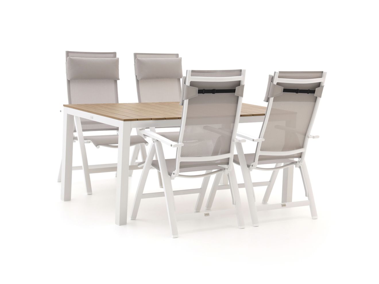 bellagio avenza/fidenza 160cm dining tuinset 5 delig verstelbaar laagste prijsgarantie!