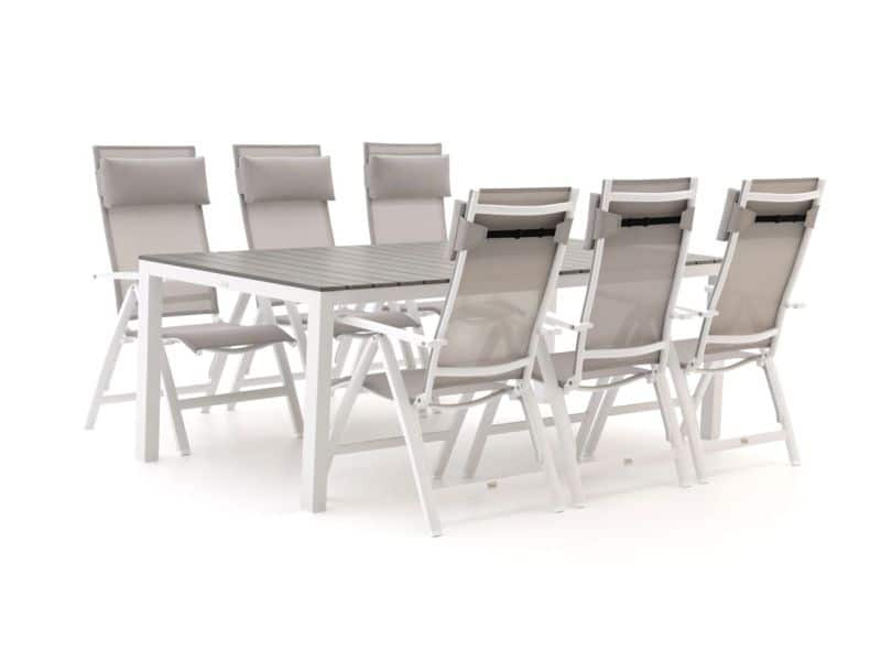 Bellagio Avenza/Fidenza 220cm dining tuinset 7-delig verstelbaar - Laagste prijsgarantie!