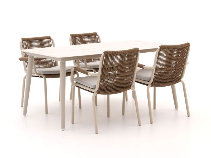 Bellagio Caronia/Sora 160cm dining tuinset 5-delig stapelbaar - Laagste prijsgarantie!