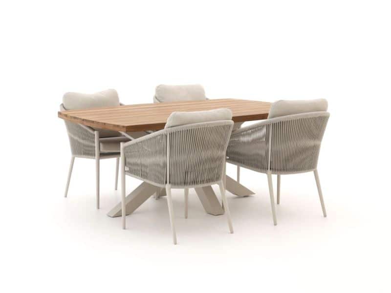 Bellagio Mineo/Induno deens Ovaal 180cm dining tuinset 5-delig - Laagste prijsgarantie!