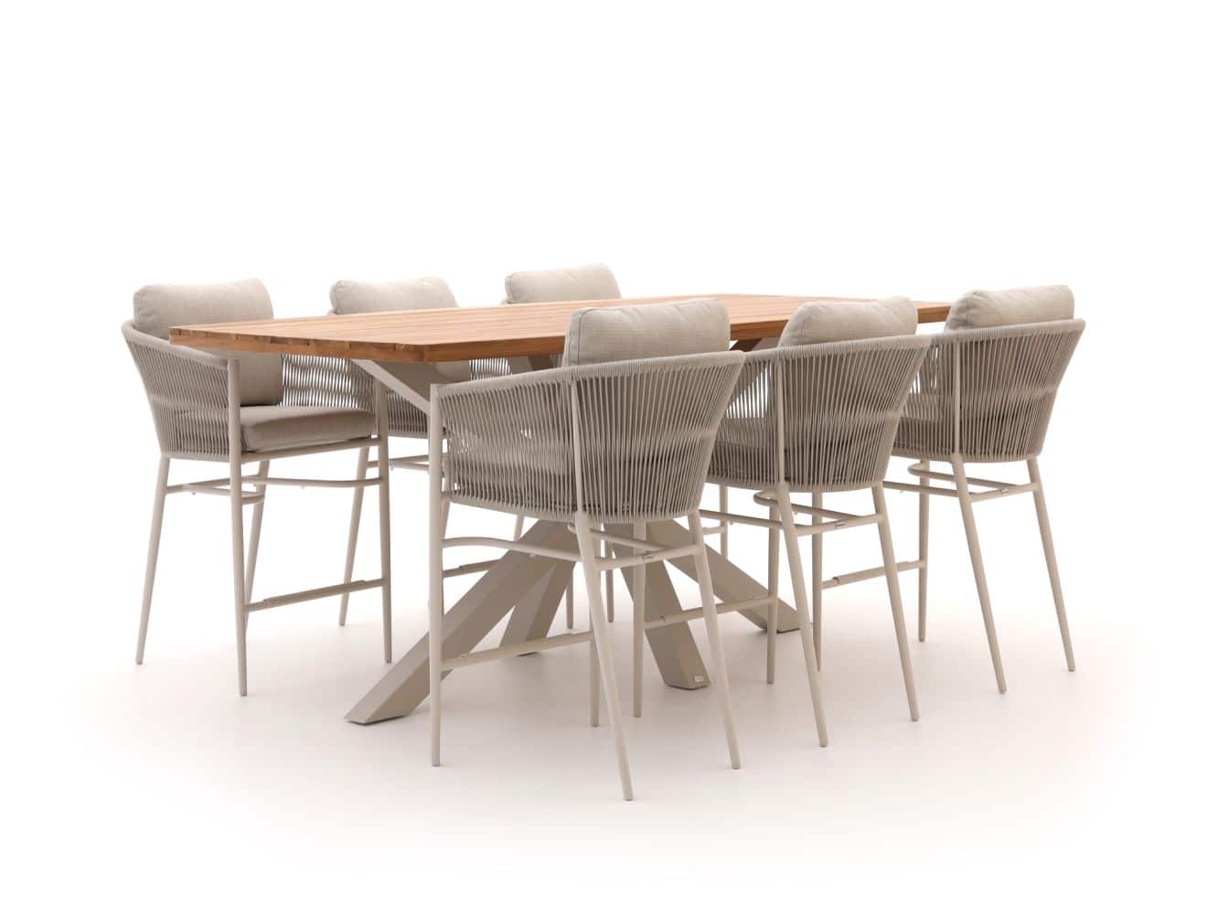 bellagio mineo/induno deens ovaal 220cm barset 7 delig laagste prijsgarantie!