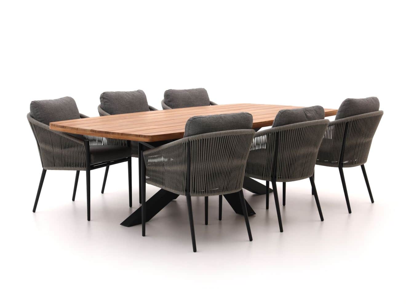 bellagio mineo/induno deens ovaal 240cm dining tuinset 7 delig laagste prijsgarantie!