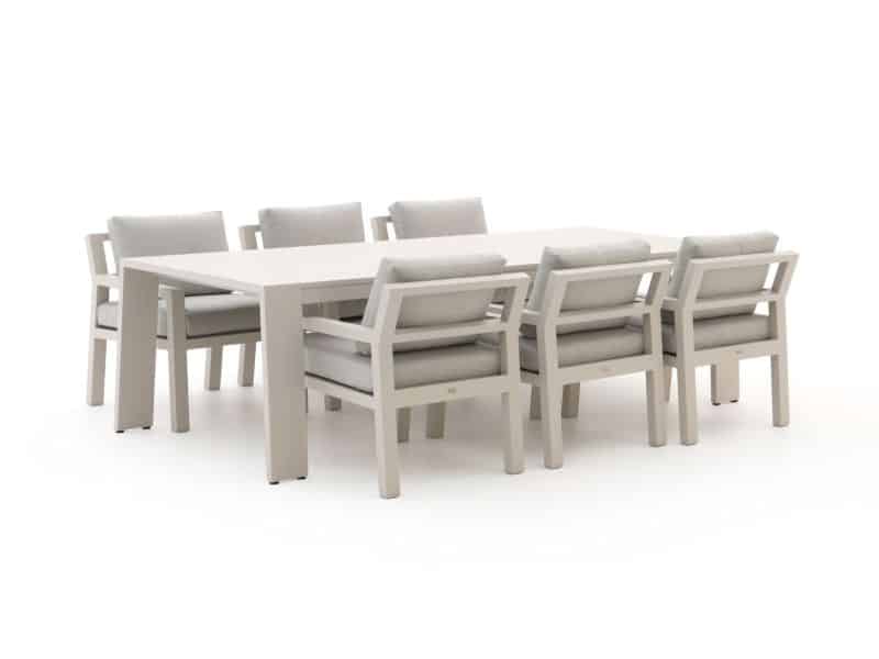 Bellagio Vinadio 255cm low dining tuinset 7-delig - Laagste prijsgarantie!