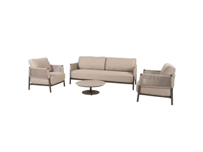 Boaz Savanne stoel bank loungeset 4 delig keramiek terre 4 Seasons Outdoor