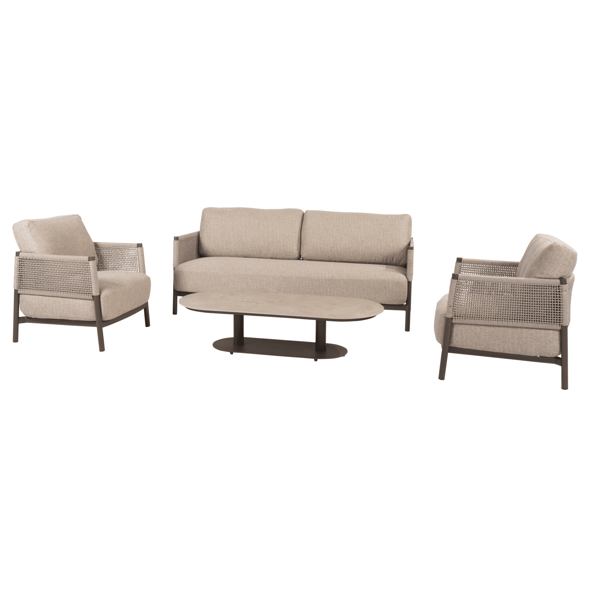 boaz savanne stoel bank loungeset 4 delige keramiek terre 4 seasons outdoor