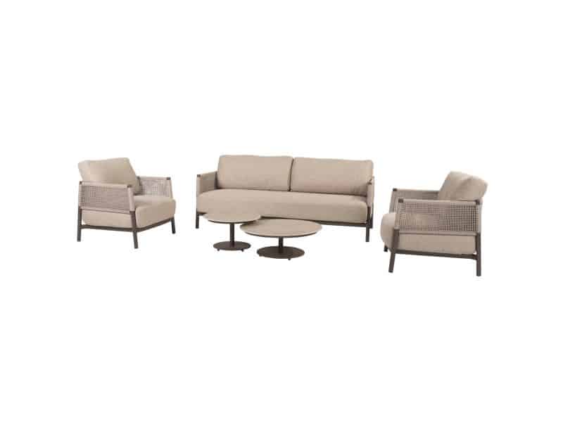 Boaz Savanne stoel bank loungeset 5 delig keramiek terre 4 Seasons Outdoor
