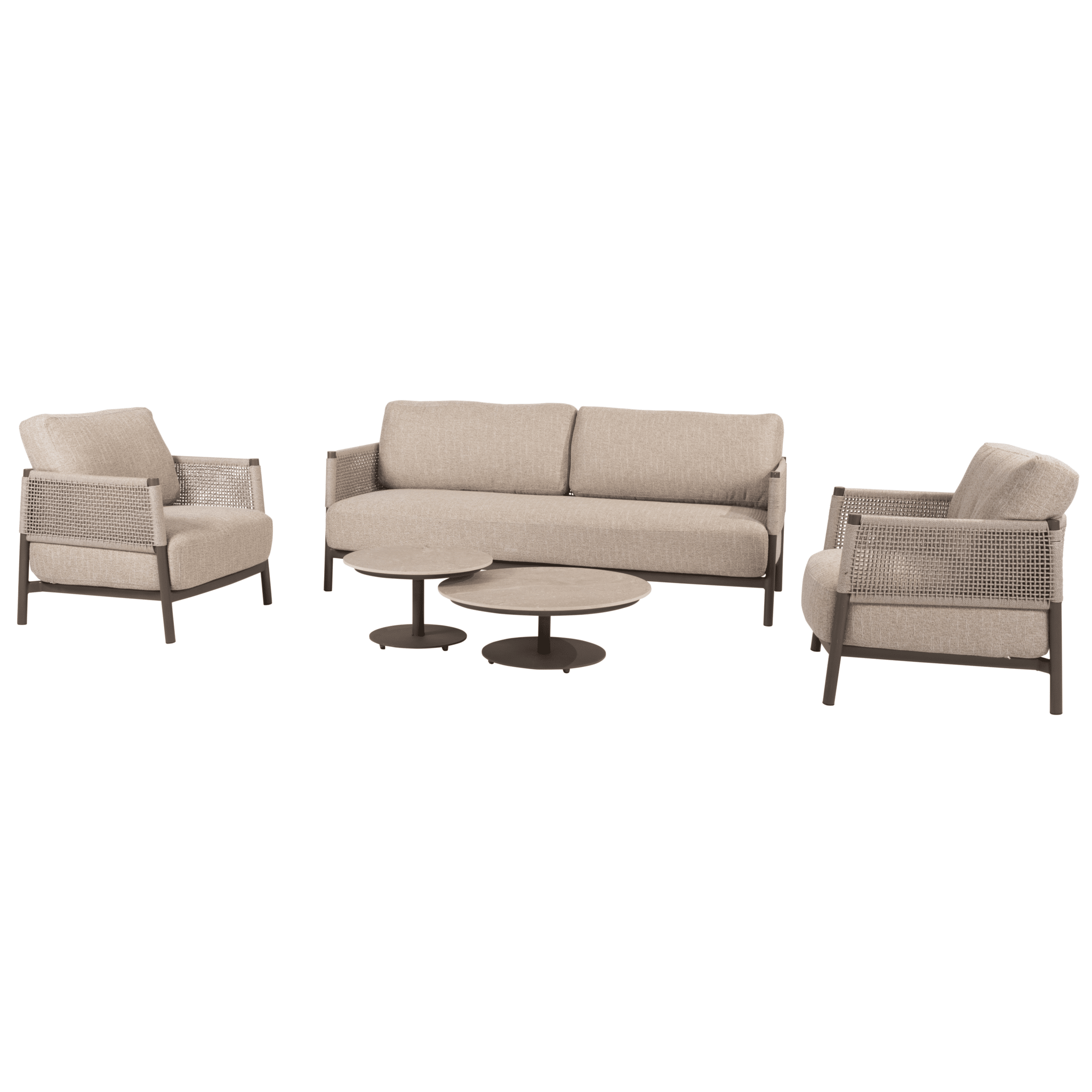 boaz savanne stoel bank loungeset 5 delig keramiek terre 4 seasons outdoor