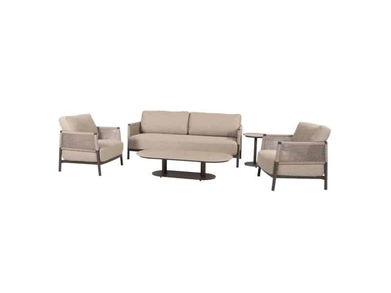 Boaz Savanne stoel bank loungeset 5 delige keramiek terre 4 Seasons Outdoor
