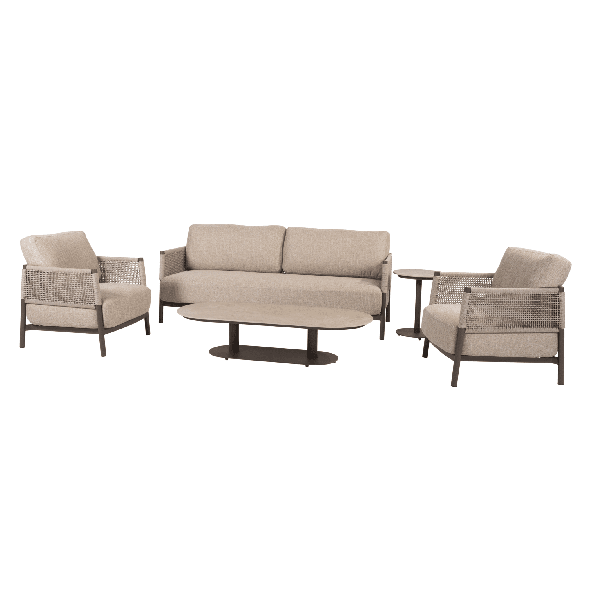 boaz savanne stoel bank loungeset 5 delige keramiek terre 4 seasons outdoor