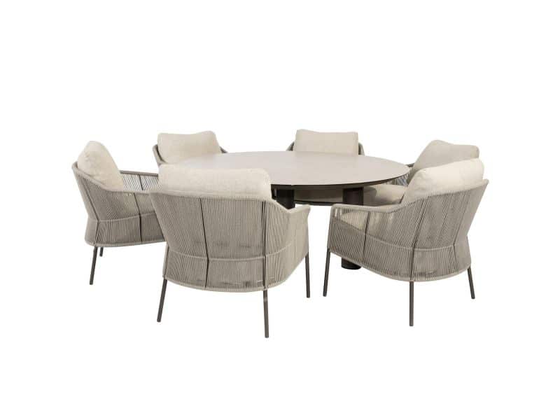 Donato Florence low dining tuinset 160xH69 cm 7 delig terre Taste 4SO