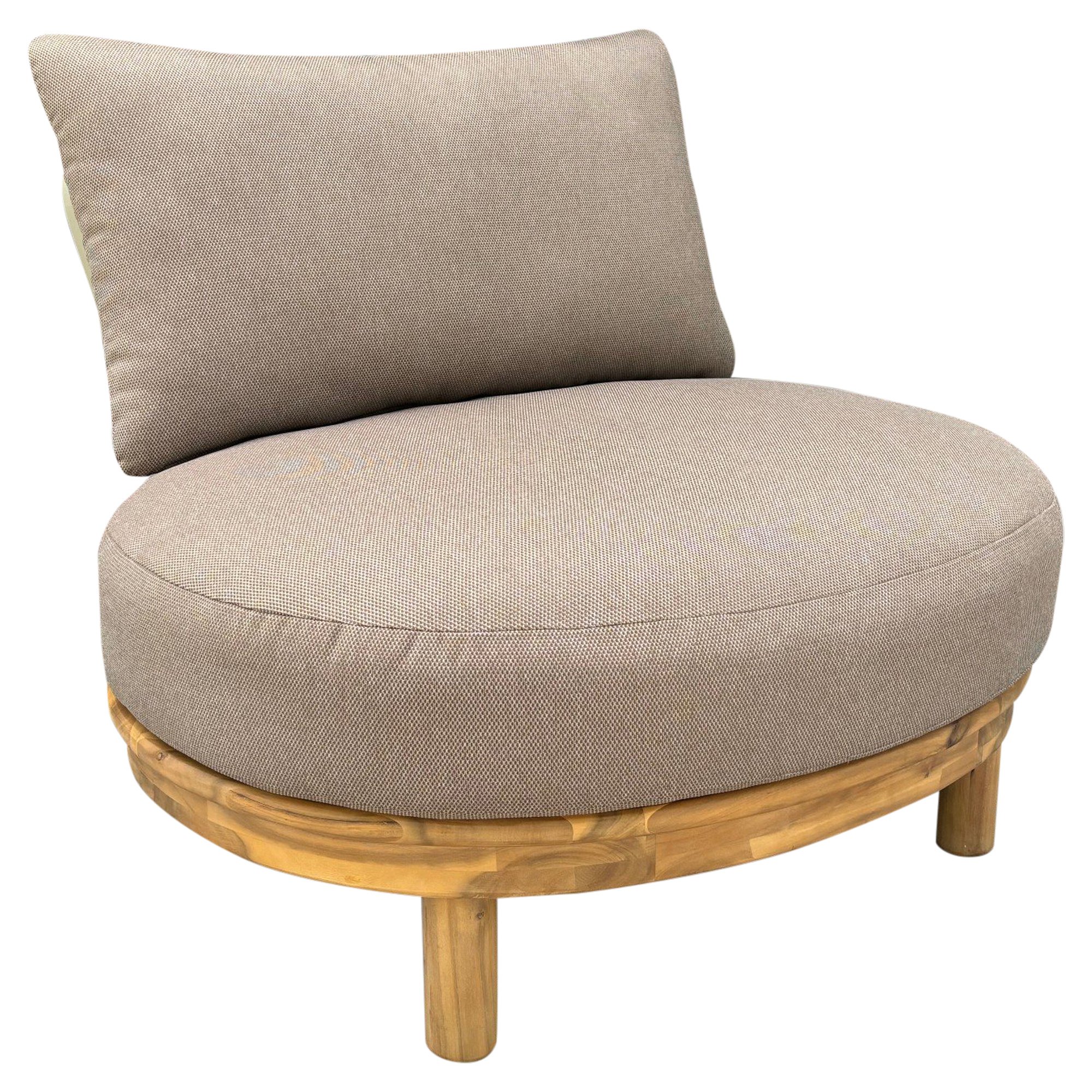 eleganza organische lounge tuinstoel hardhout