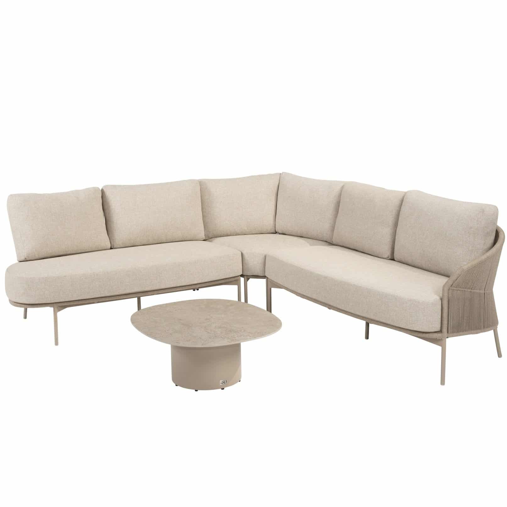 florence hoek loungeset 4 delig latte rope taste 4so