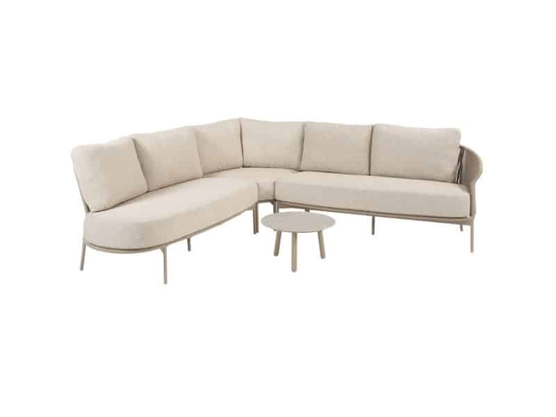 Florence hoek loungeset 4 delig latte rope Taste 4SO