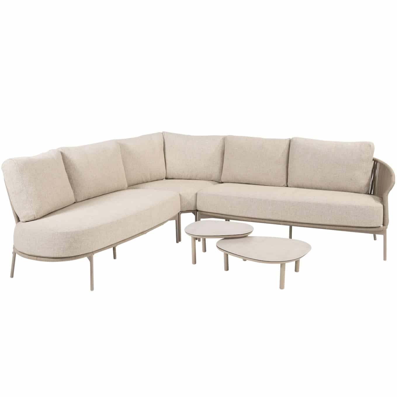 florence hoek loungeset 5 delig latte rope taste 4so