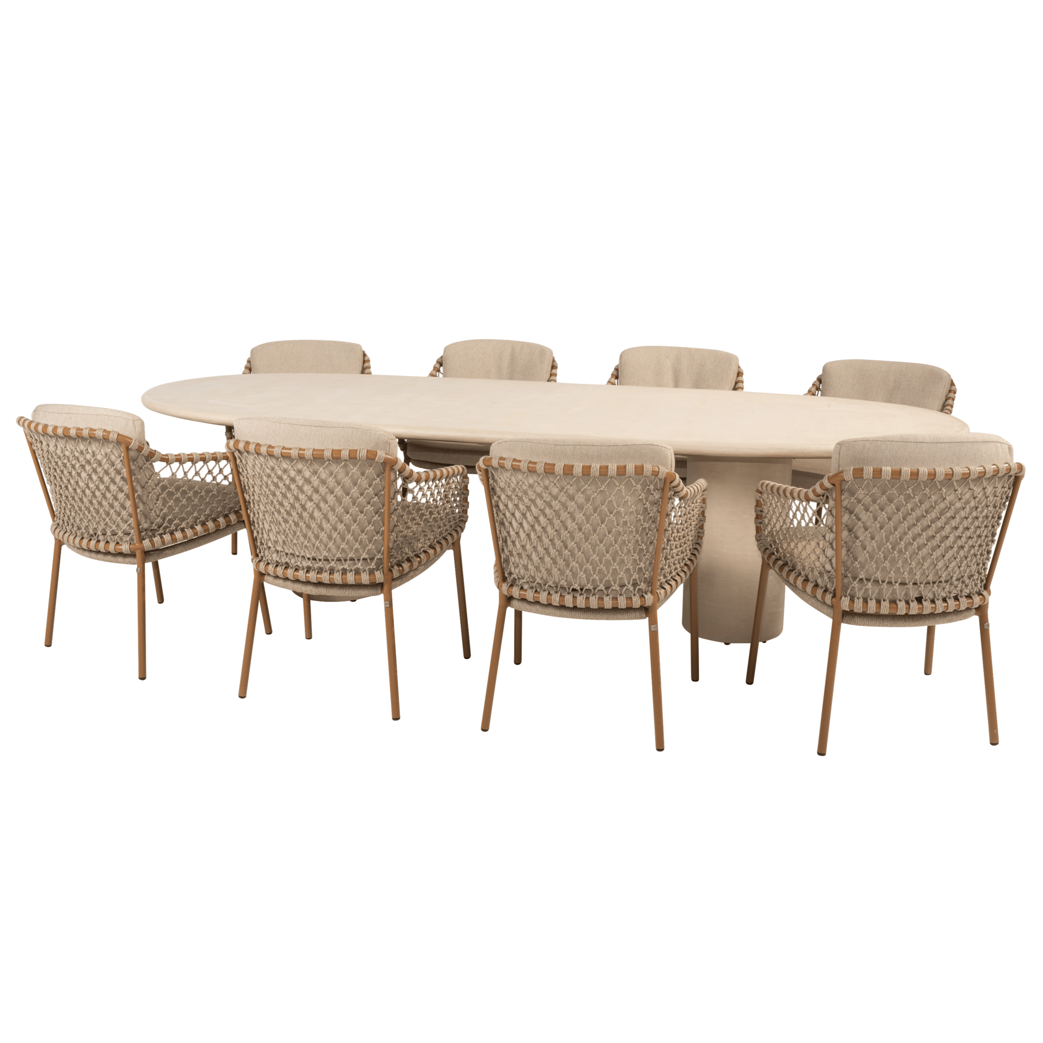 hampton martinique dining tuinset 300x110xh75 cm 9 delig mortex amber 4 seasons outdoor