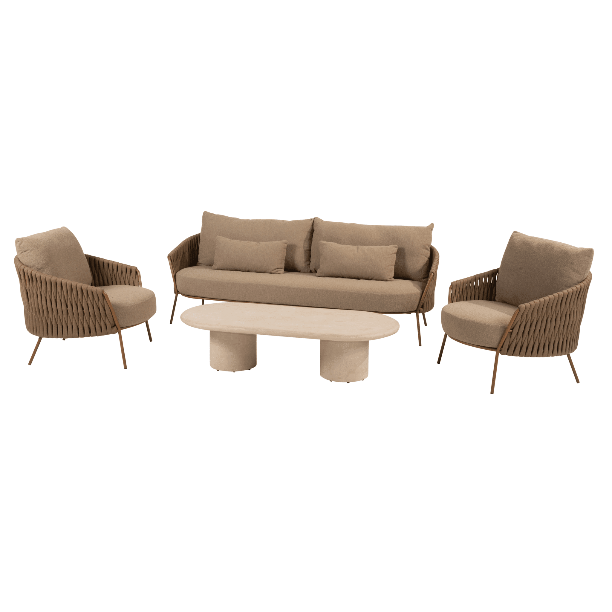 hampton molina stoel bank loungeset 4 delig mortex amber 4 seasons outdoor