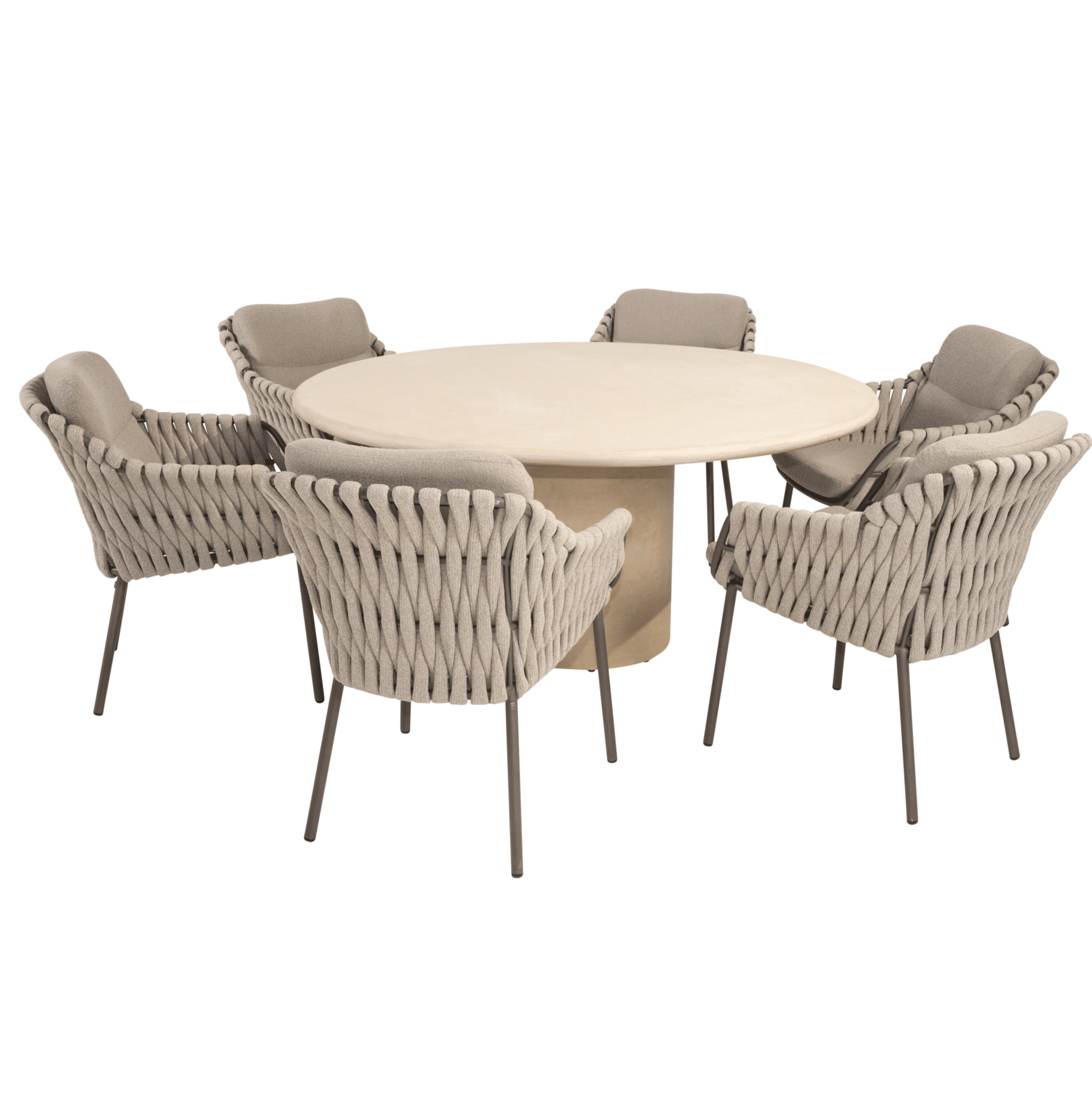 hampton montera dining tuinset 160xh75 cm rond 7 delig mortex terre 4 seasons outdoor