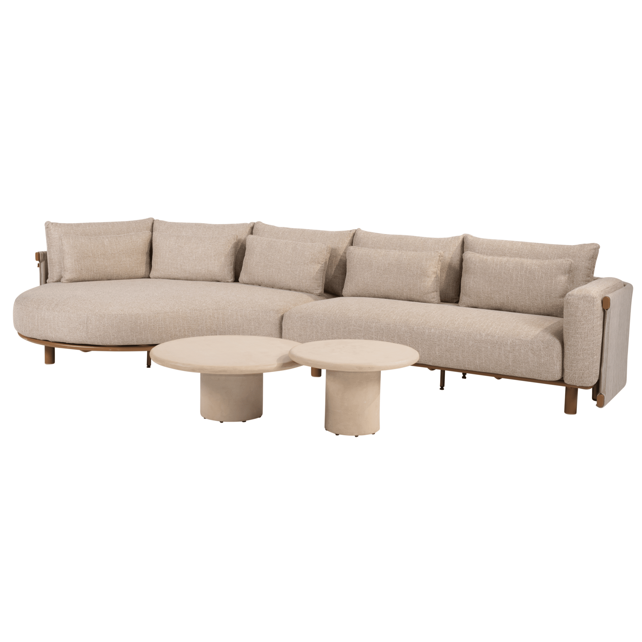 hampton safina modulaire chaise longue loungeset 4 delig mortex amber 4 seasons outdoor