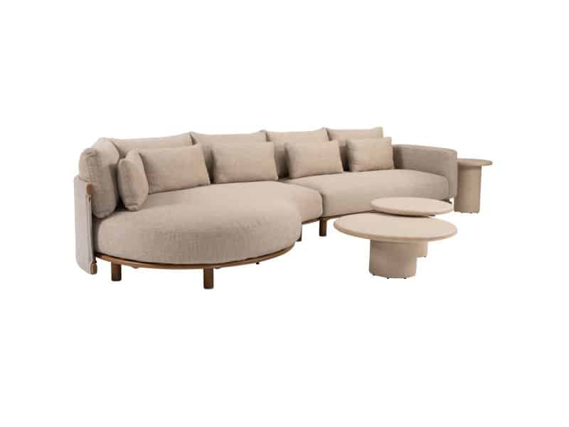 Hampton Safina modulaire chaise longue loungeset 5 delig mortex amber 4 Seasons Outdoor