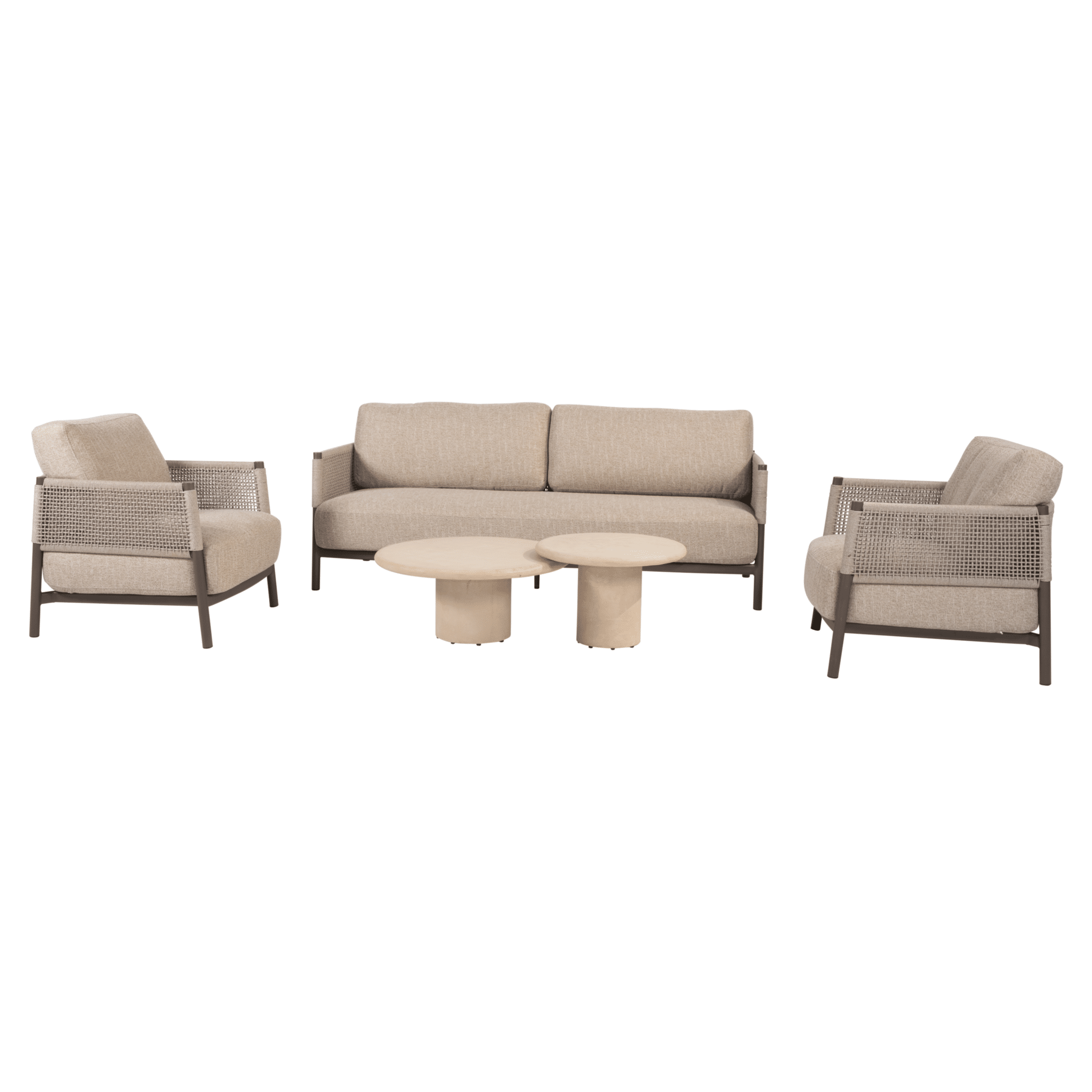 hampton savanne stoel bank loungeset 5 delig mortex terre 4 seasons outdoor
