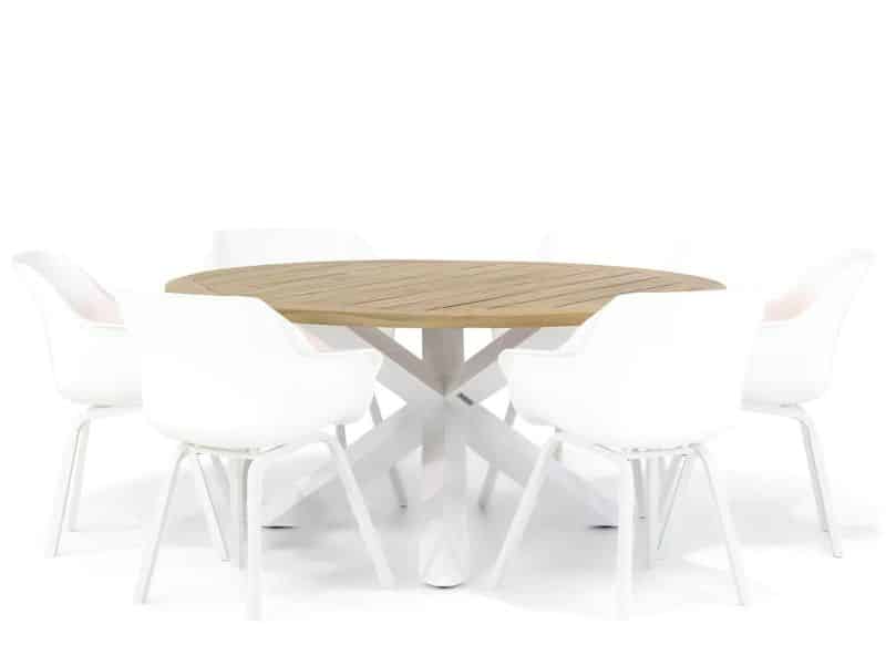 Hartman Sophie element/Wellington 160 cm rond dining tuinset 7-delig