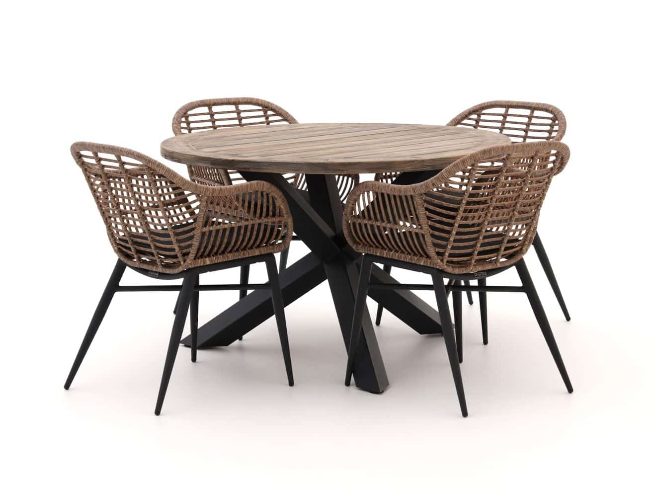 intenso azora/rough y ø120cm dining tuinset 5 delig laagste prijsgarantie!