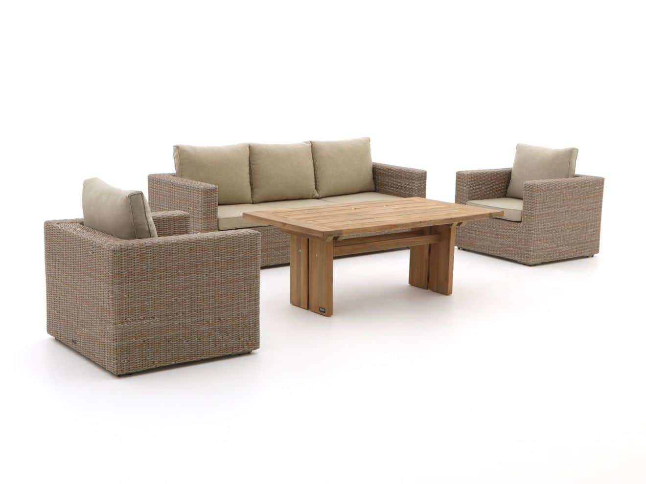 intenso carpino/rough l dining loungeset 4 delig laagste prijsgarantie!