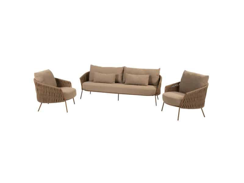 Molina stoel bank loungeset 3 delig amber 4 Seasons Outdoor