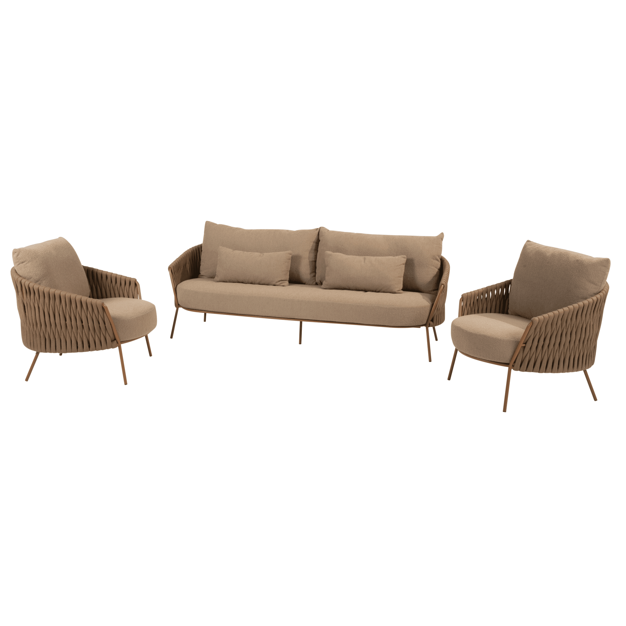 molina stoel bank loungeset 3 delig amber 4 seasons outdoor