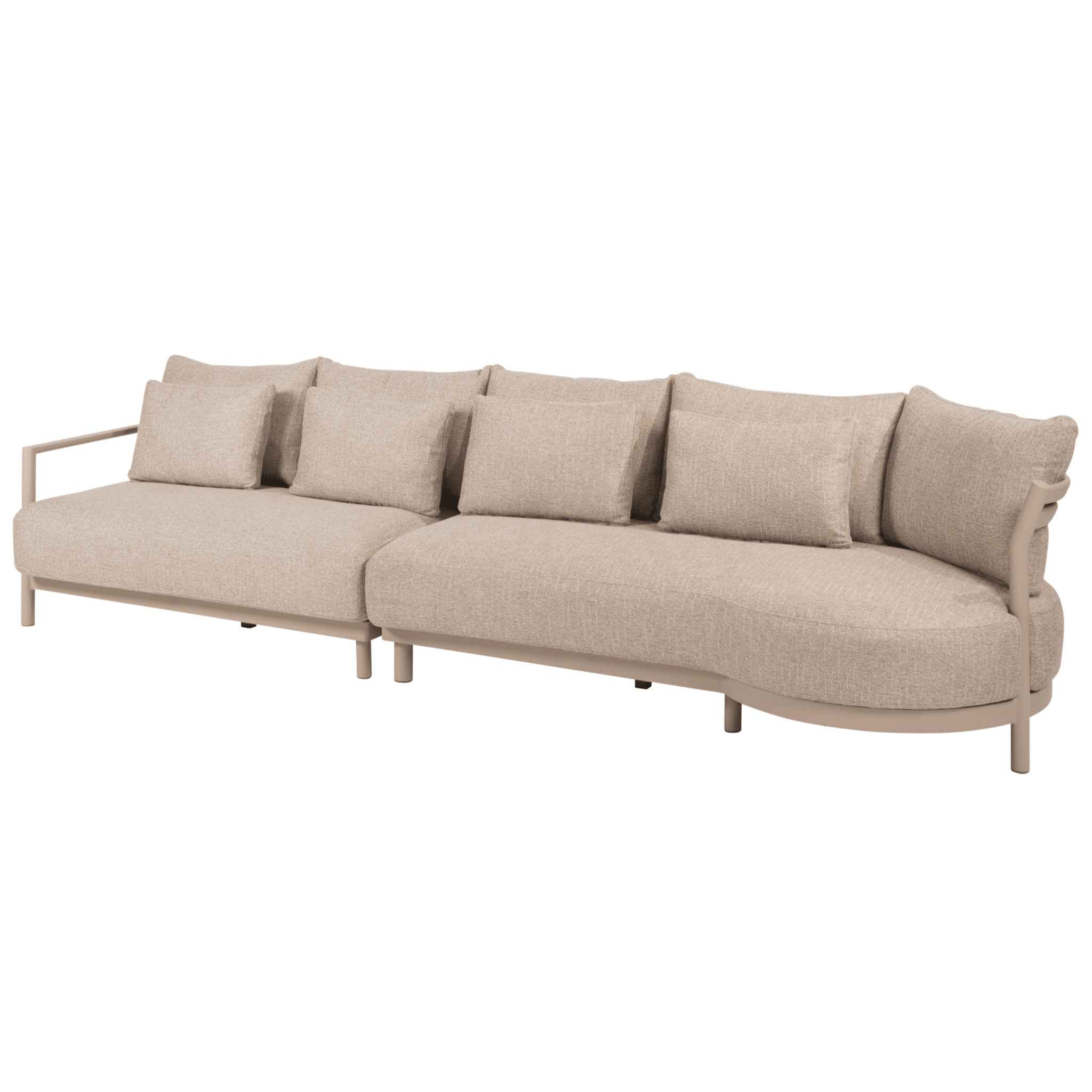 mykonos modulaire chaise longue loungeset 2 delig latte 4 seasons outdoor