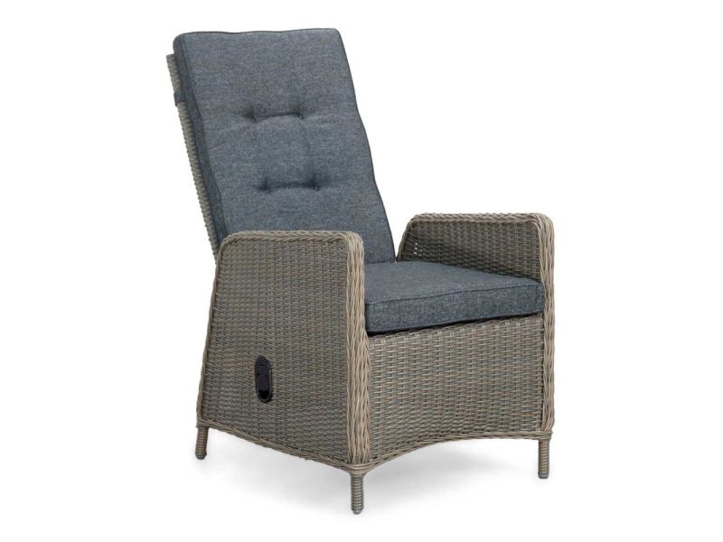 Rennes dining tuinstoel | wicker | verstelbaar | Ash Grey
