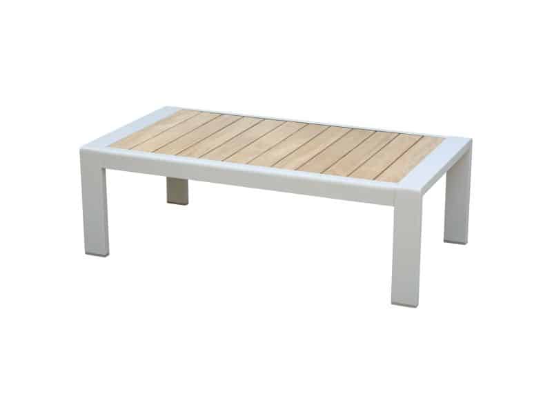 Ripasso lounge tuintafel latte aluminium teakblad 116x62xH38 cm
