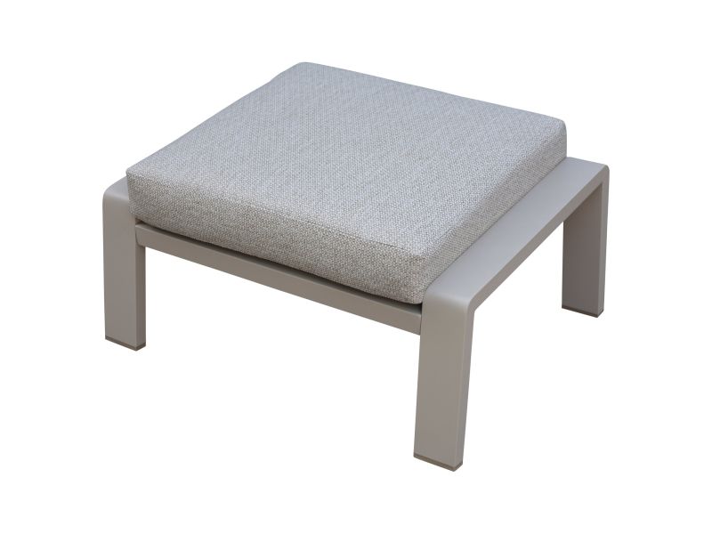 Ripasso voetenbank latte zand aluminium