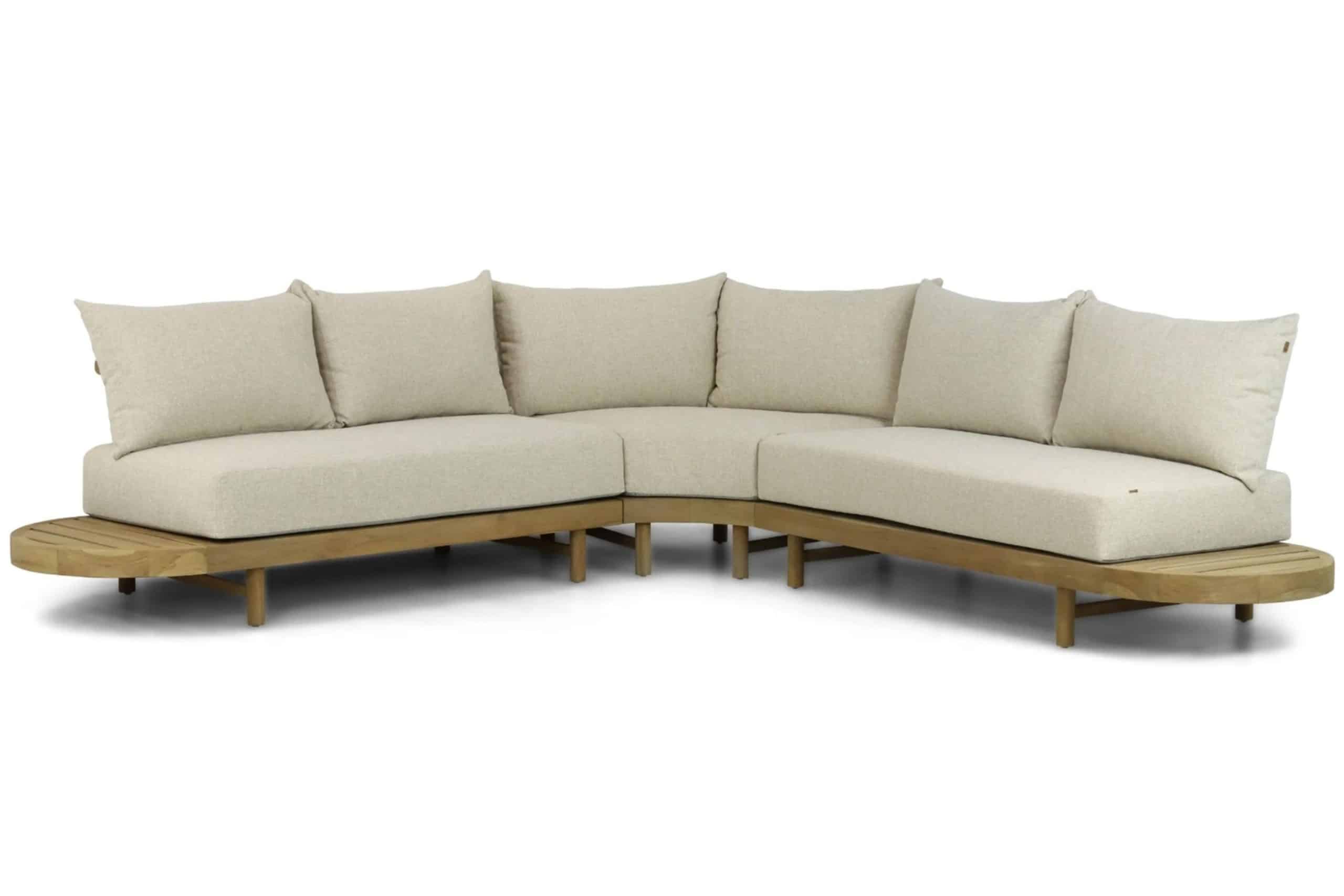 santika kayu hoek loungeset 3 delig