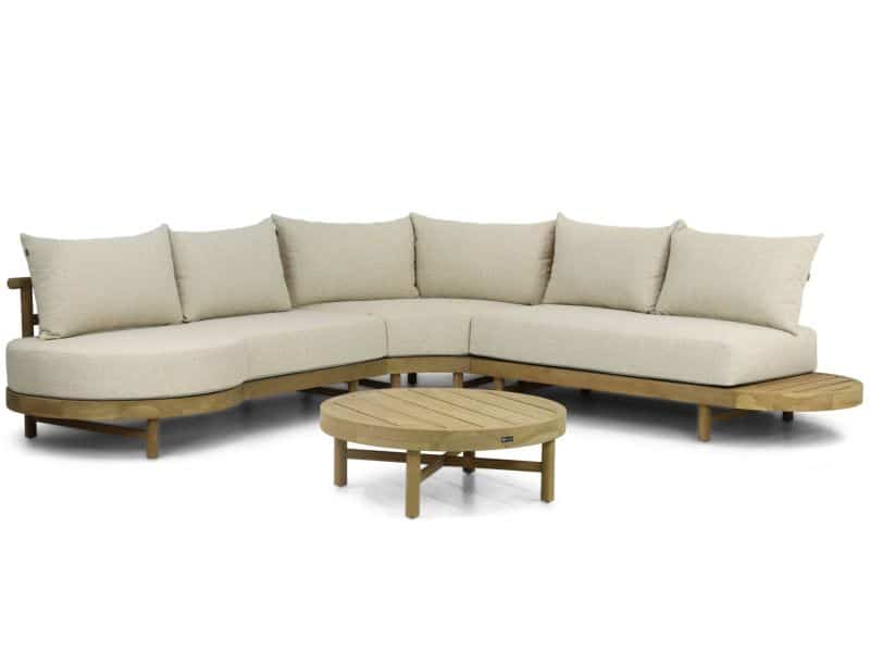 Santika Kayu hoek loungeset 4-delig
