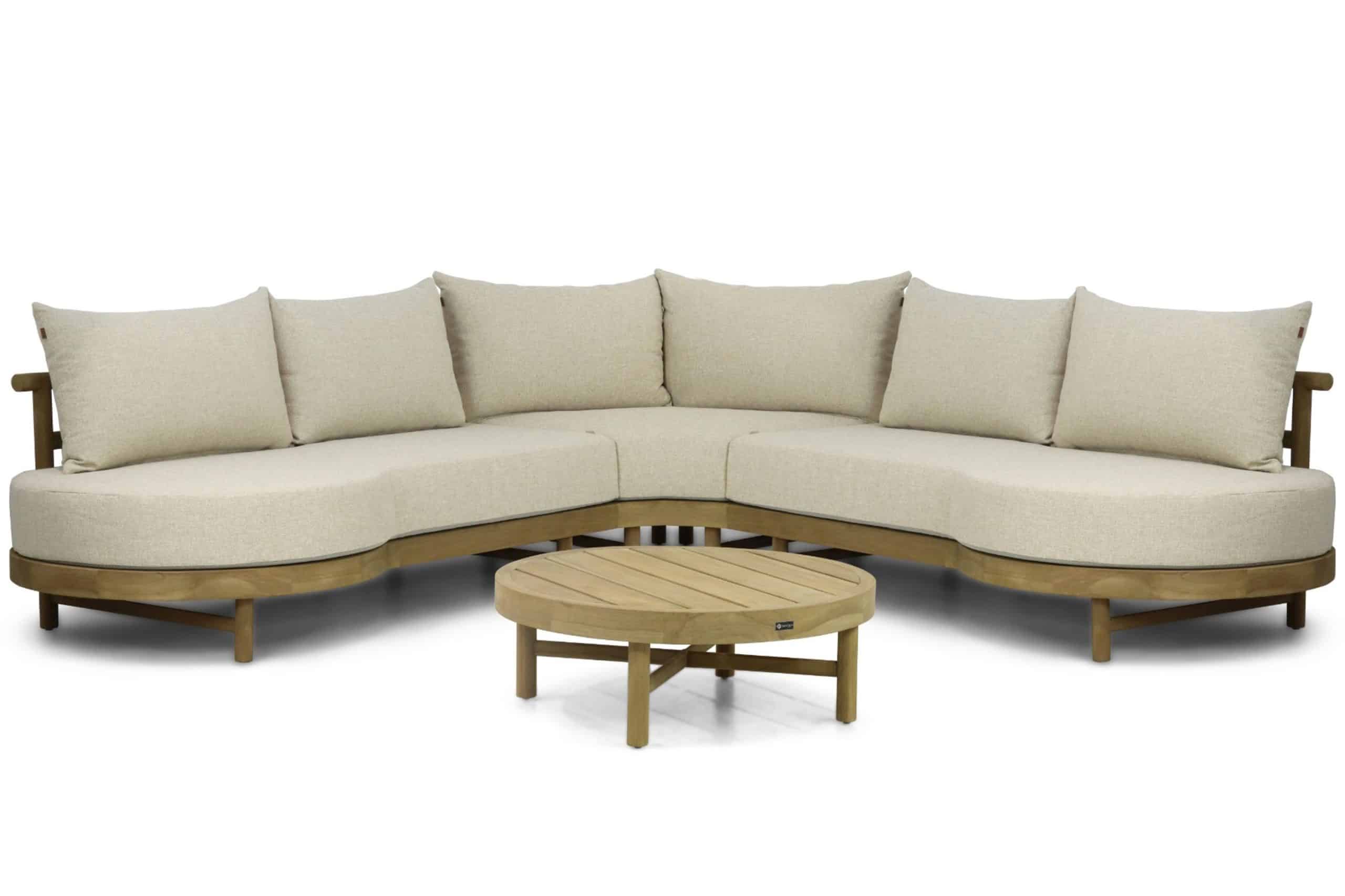 santika kayu hoek loungeset 4 delig