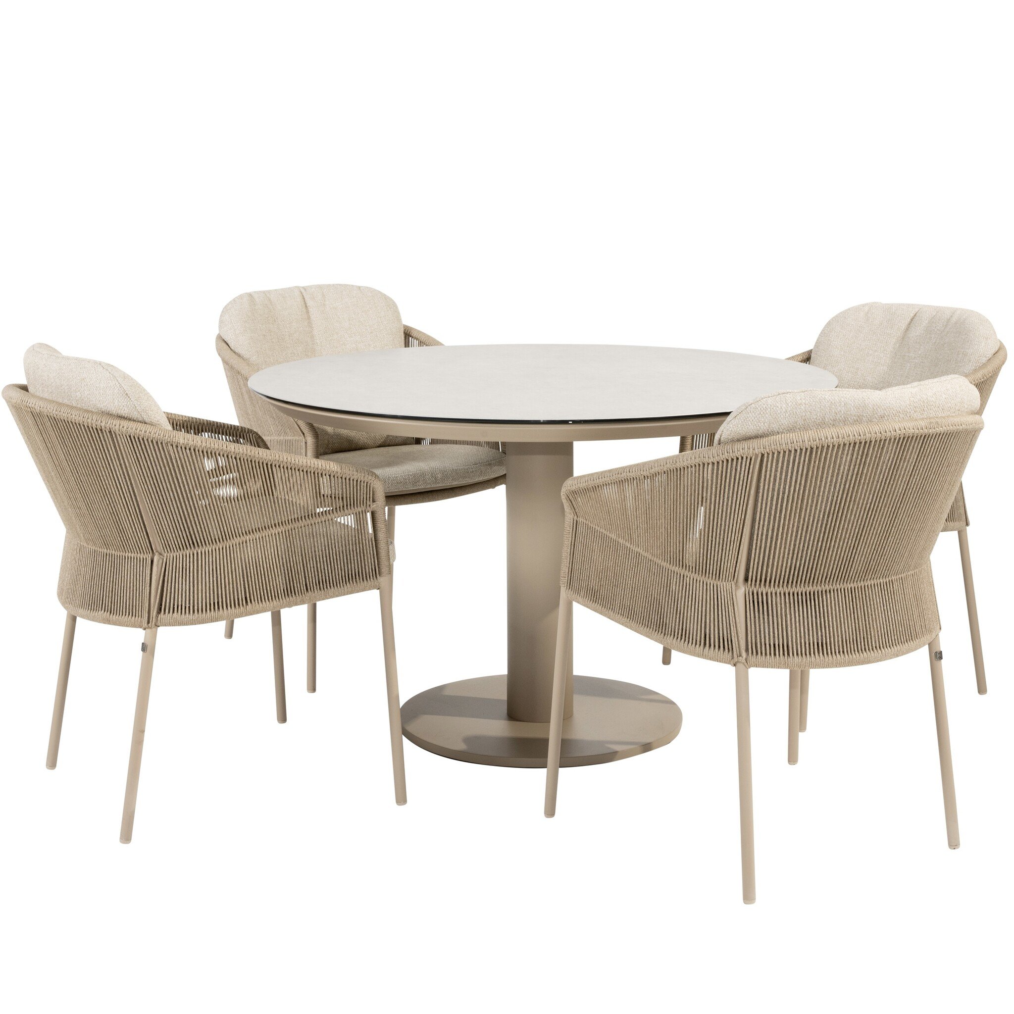 sarah florence dining tuinset 120xh75 cm 5 delig latte taste 4so