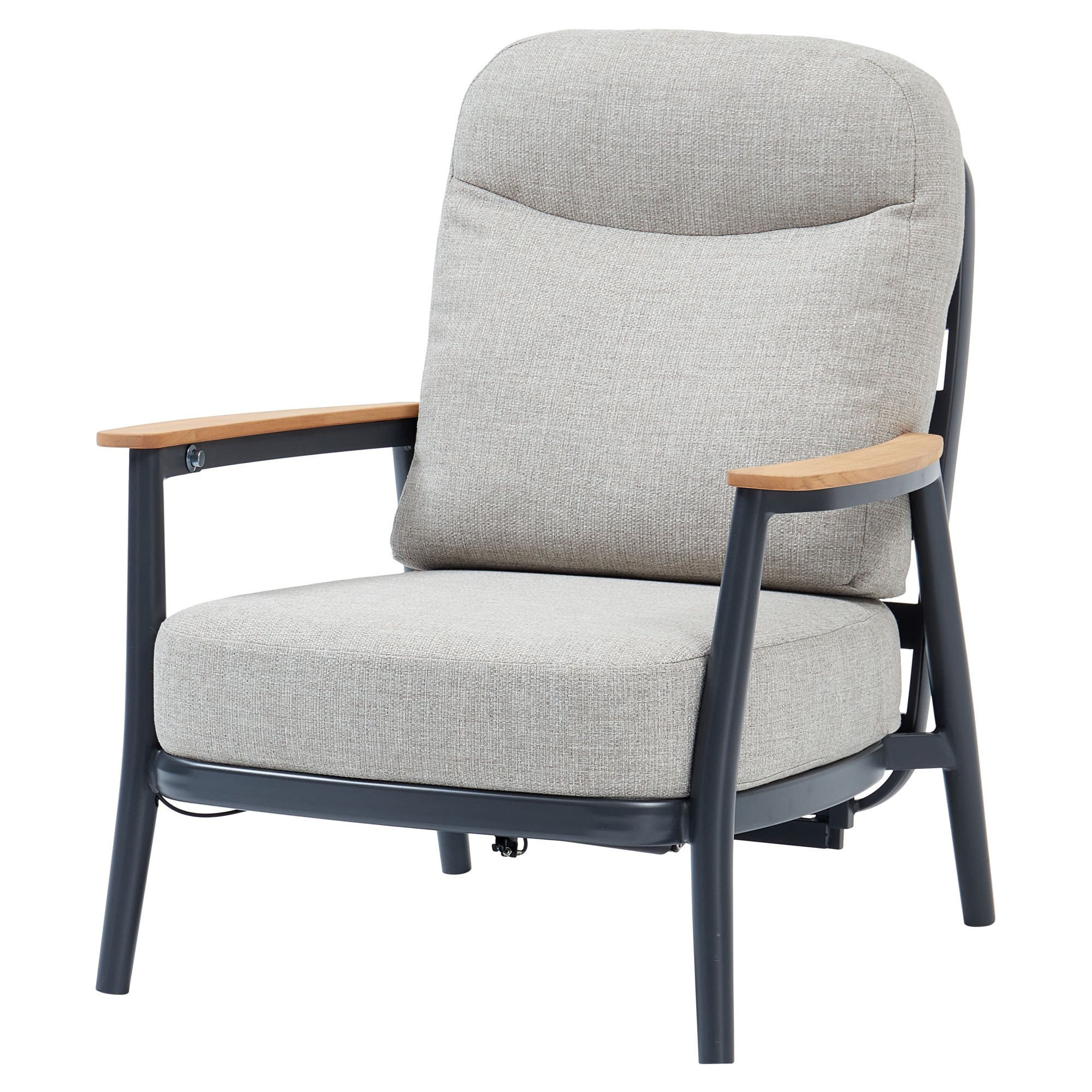 savanna verstelbare lounge tuinstoel aluminium antraciet