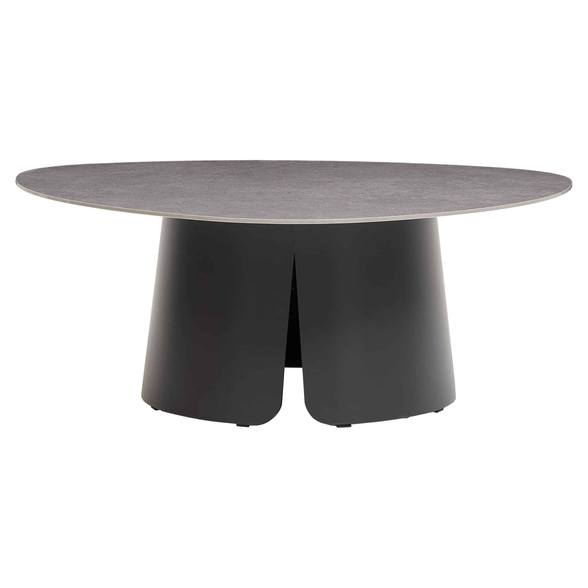 serenno lounge tuintafel 97x97xh37 cm aluminium antraciet