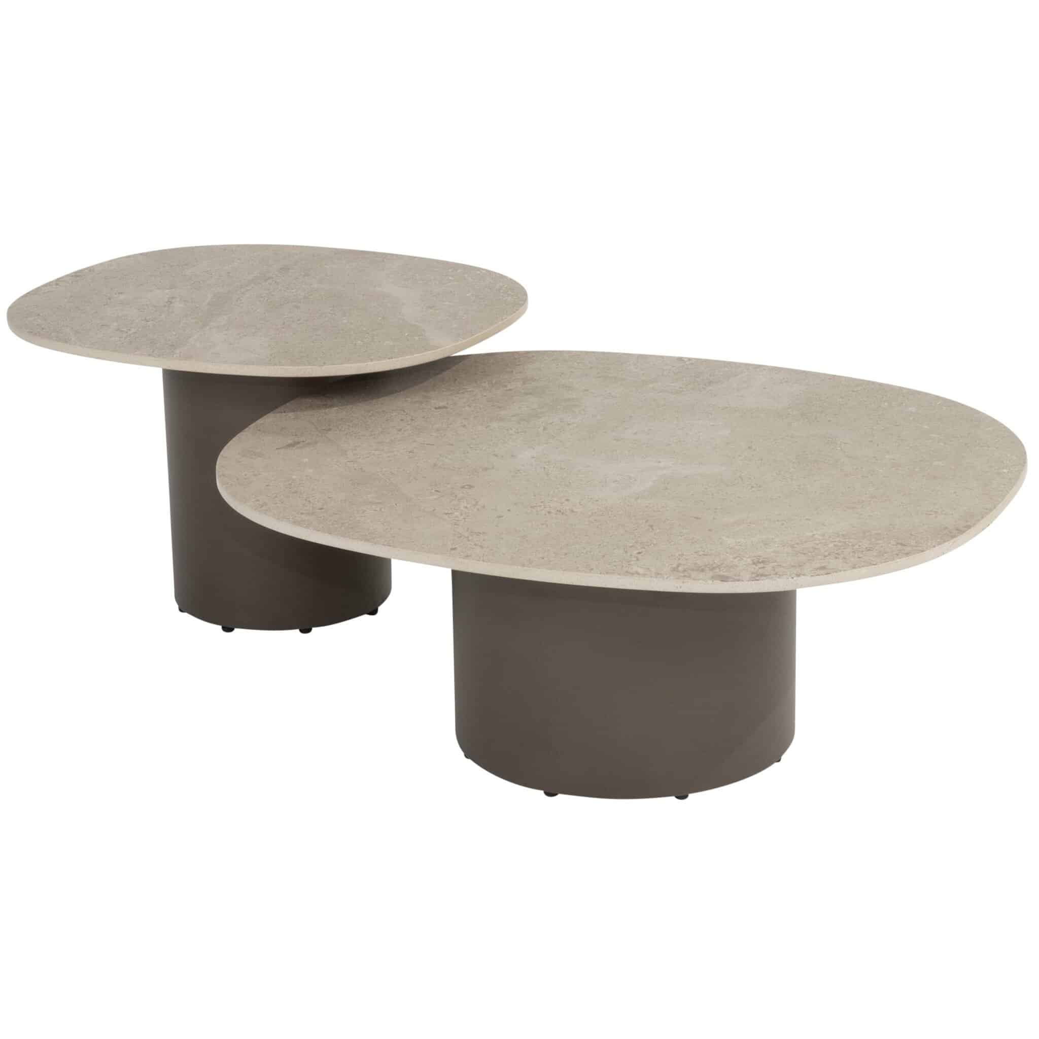 sofie lounge tuintafels set van 2 keramisch blad 4 seasons outdoor