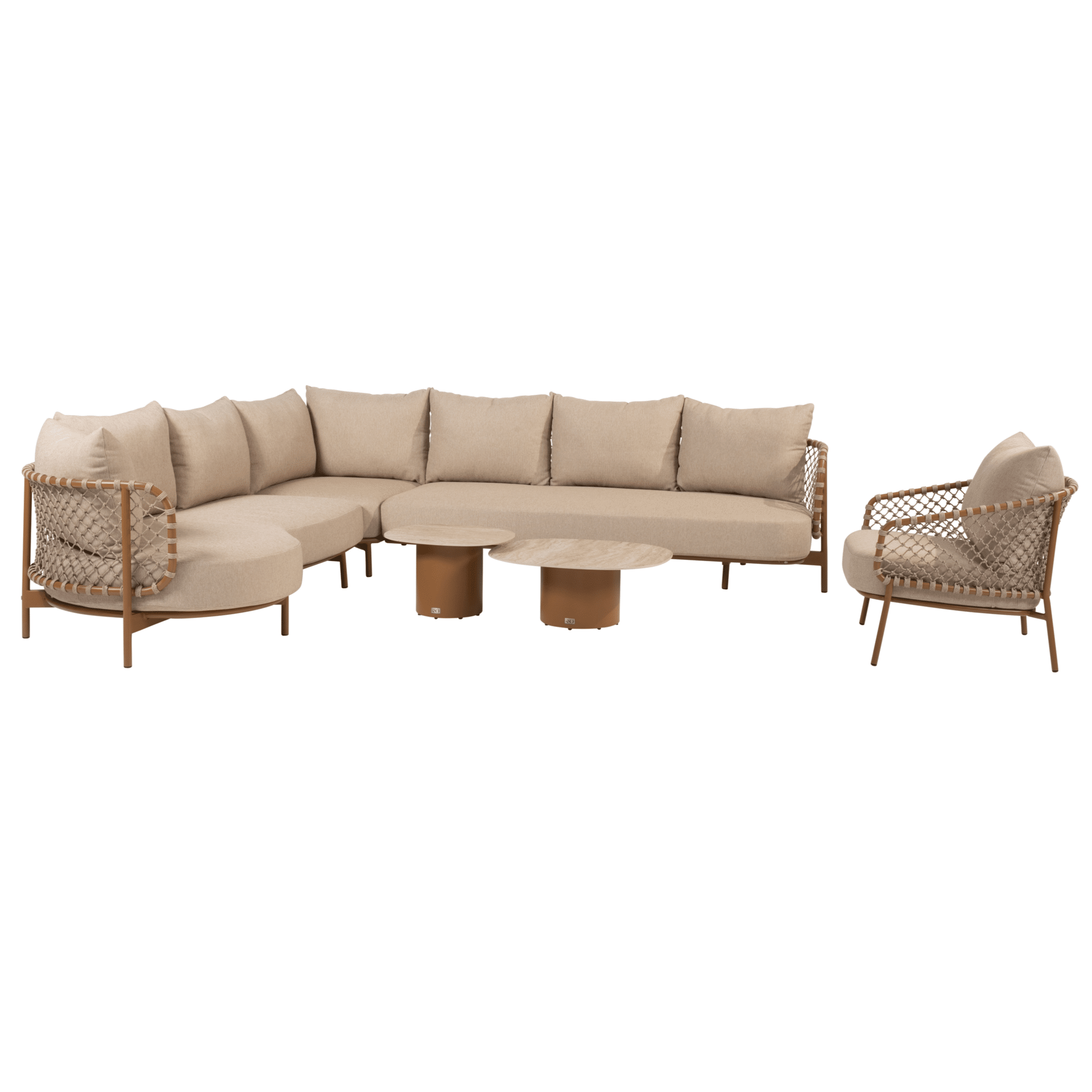 sofie martinique modulaire hoek loungeset 5 delig keramiek amber 4 seasons outdoor