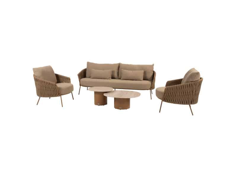 Sofie Molina stoel bank loungeset 5 delig keramiek amber 4 Seasons Outdoor
