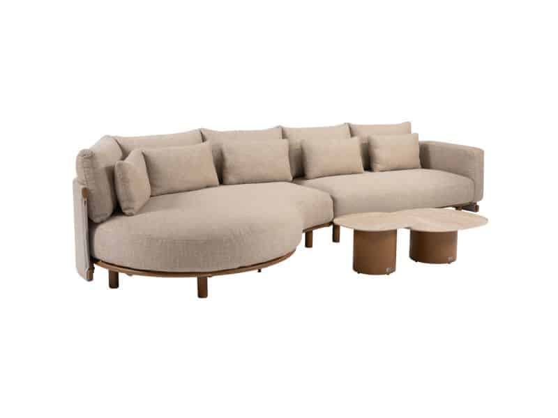 Sofie Safina modulaire chaise longue loungeset 4 delig keramiek amber 4 Seasons Outdoor