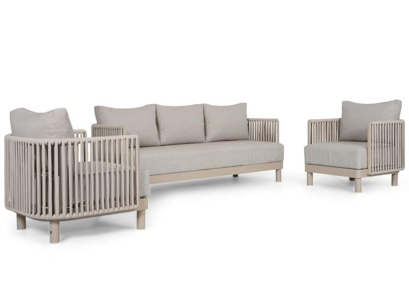 Solento stoel-bank loungeset 3-delig