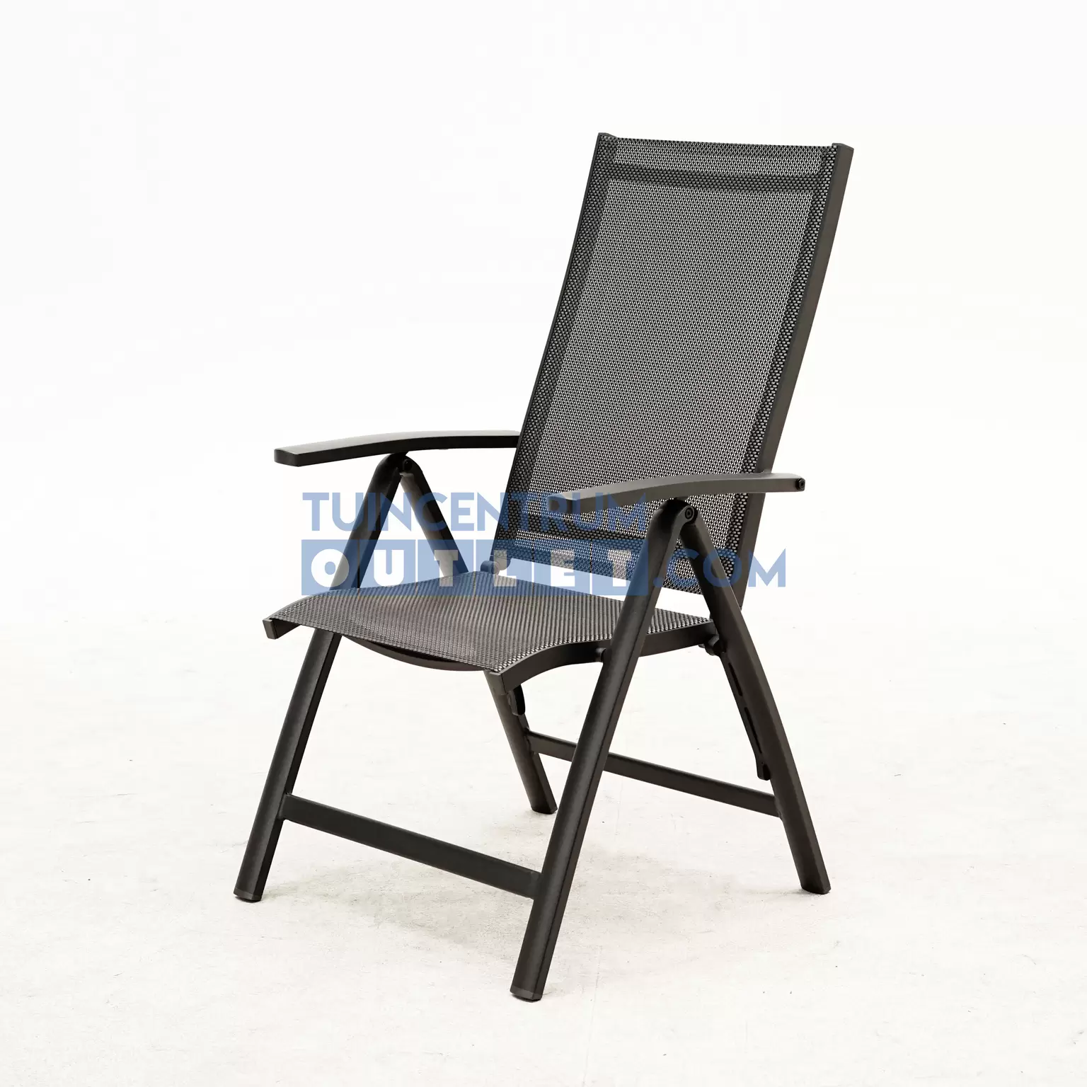 tuinstoel primero verstelbaar alu grijs